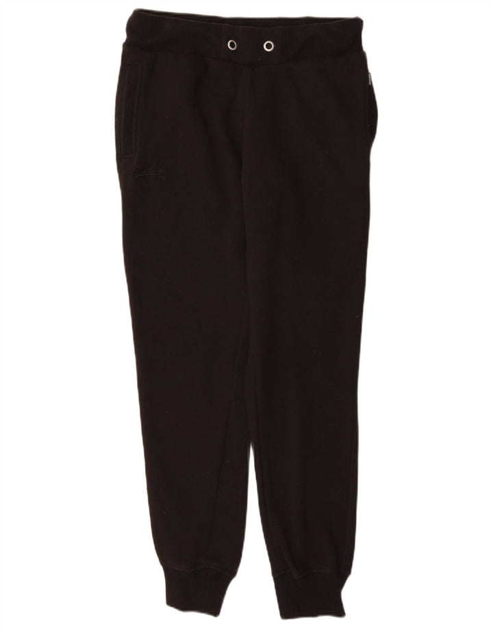 Pantaloni da tuta da donna Superdry Joggers UK 12 Medium Black Cotton