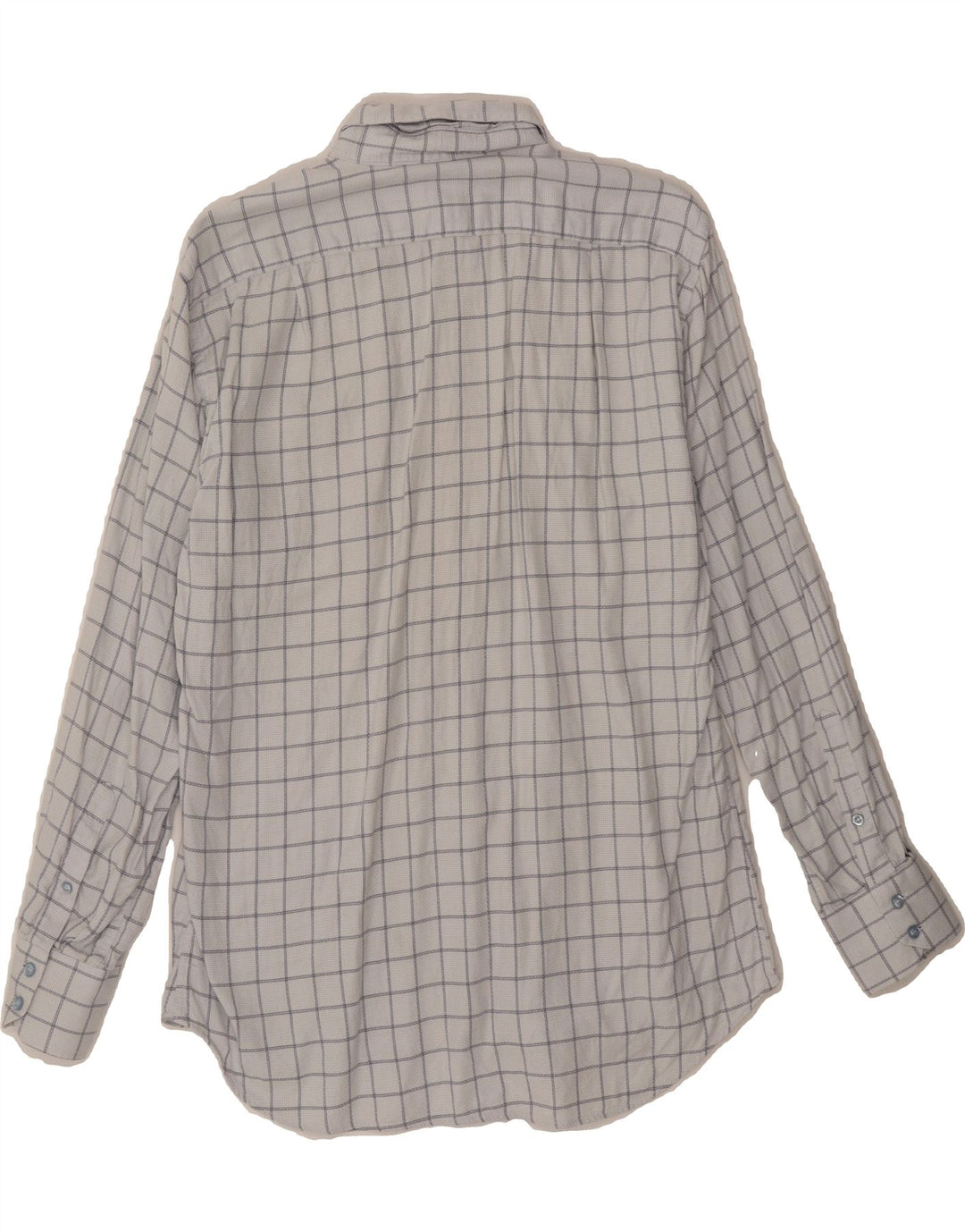 ROCCOBAROCCO Mens Flannel Shirt Size 15 3/4 40 Medium White Check Vintage Roccobarocco and Second-Hand Roccobarocco from Messina Hembry 