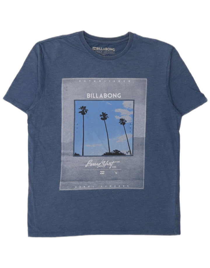 T-shirt grafica da uomo con vestibilità regolare Billabong, piccola, in cotone blu