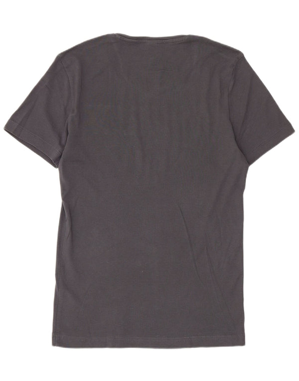 T-shirt grafica da uomo G-Star Top grande in cotone grigio