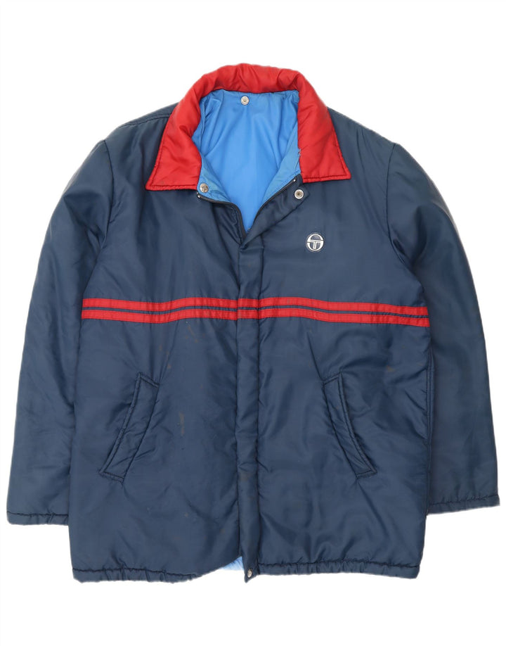 Giacca imbottita con cappuccio da uomo Sergio Tacchini IT 52 XL Blu Navy Colourblock