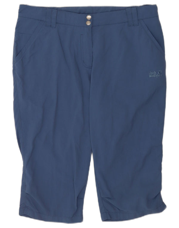 Pantaloncini chino da donna Jack Wolfskin UK 12 Medium W32 Blu Poliammide