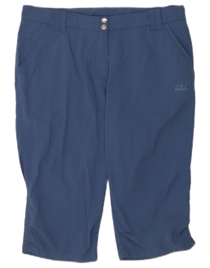 Pantaloncini chino da donna Jack Wolfskin UK 12 Medium W32 Blu Poliammide