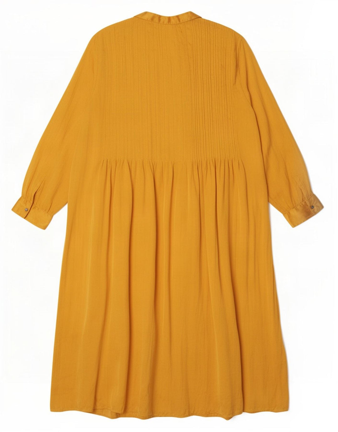 Abito camicia da donna Zara UK 20 2XL Poliestere giallo
