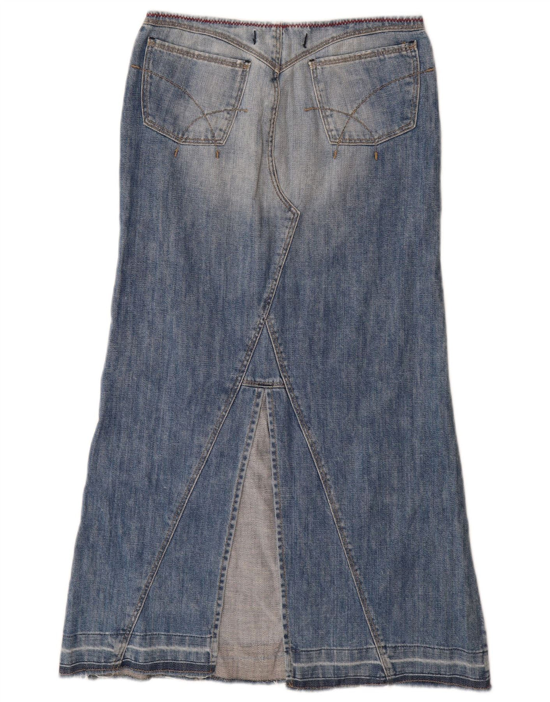 Gonna di jeans a vita alta da donna GAS piccola W27 blu