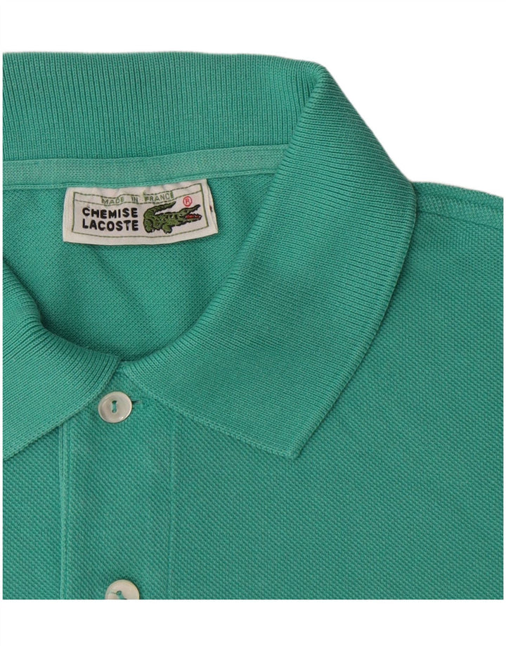 Polo da uomo Lacoste taglia 4 media in cotone turchese