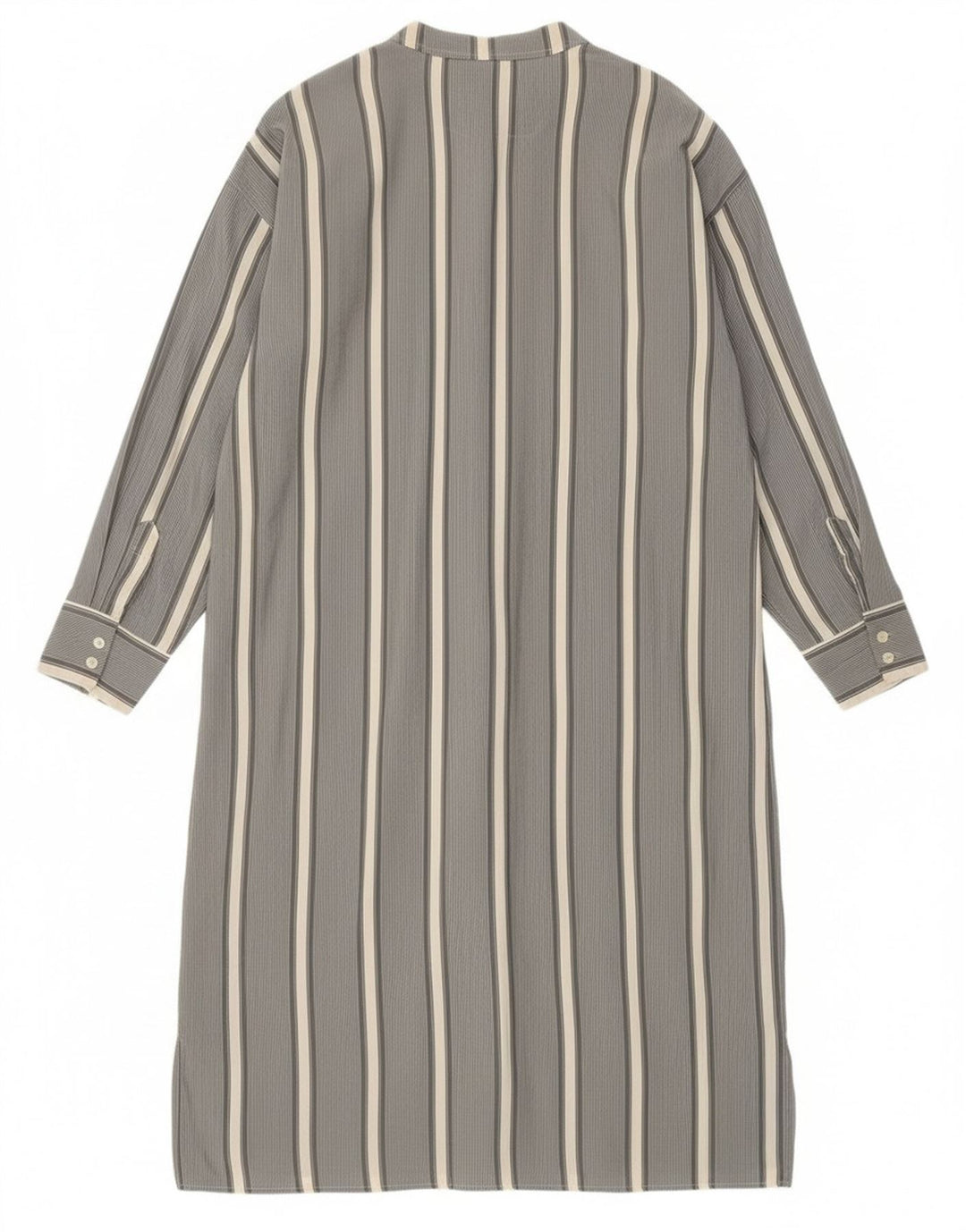 Abito camicia pullover a maniche lunghe da donna Valentino IT 52 2XL Grigio a righe