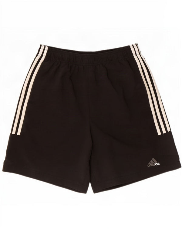 Pantaloncini sportivi da uomo Adidas grandi in poliestere nero