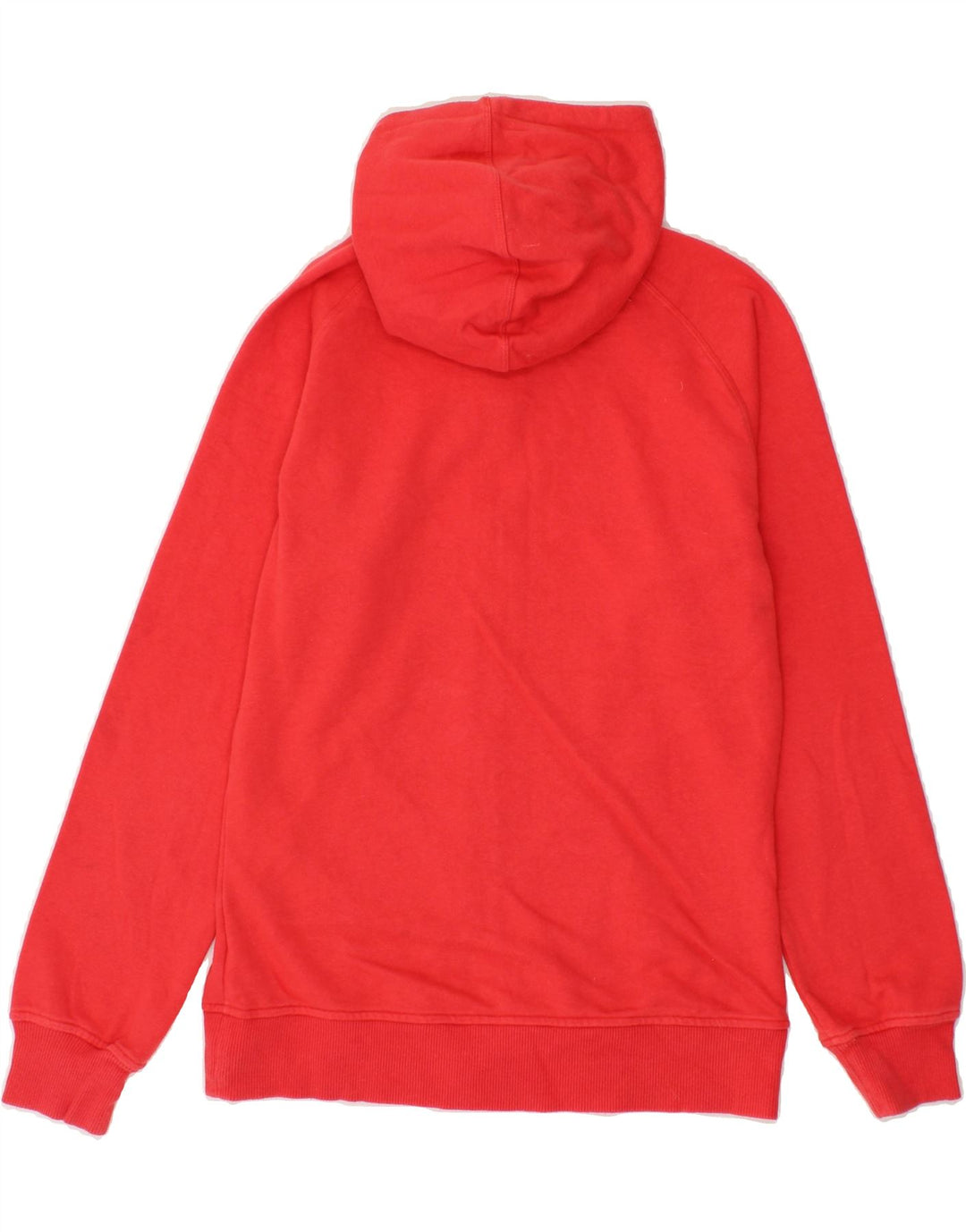 ASICS Womens Zip Hoodie Sweater UK 12 Medium Red Cotton Vintage Asics and Second-Hand Asics from Messina Hembry 