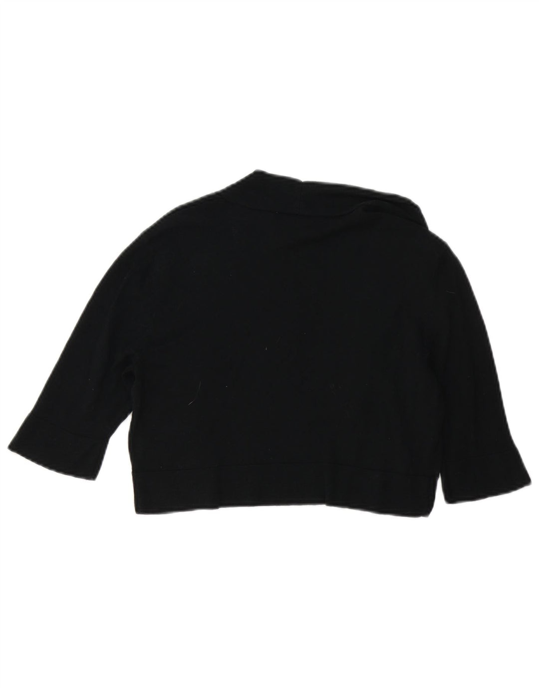 Maglione Bolero aperto a maniche corte da donna Mossimo UK 12 cotone nero medio