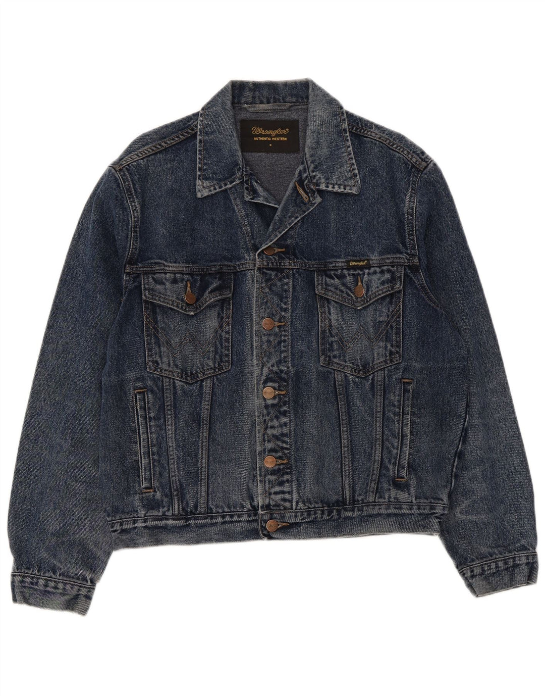 Giacca in denim da uomo Wrangler UK 36 piccolo cotone blu