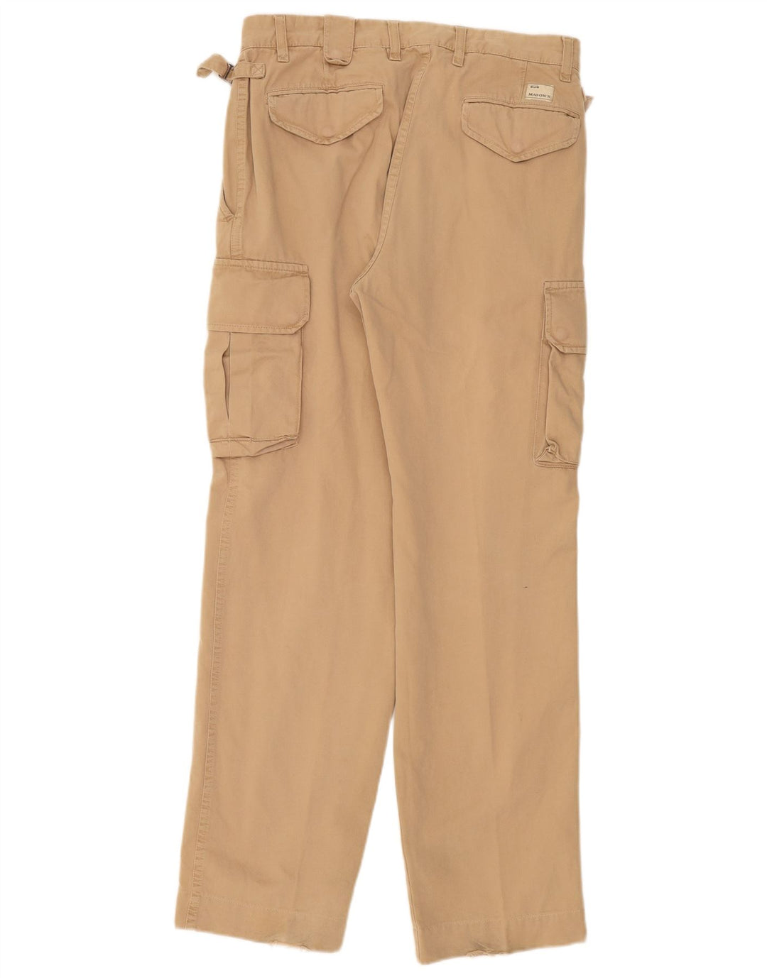 Pantaloni cargo dritti da uomo Mason's W32 L33 in cotone beige