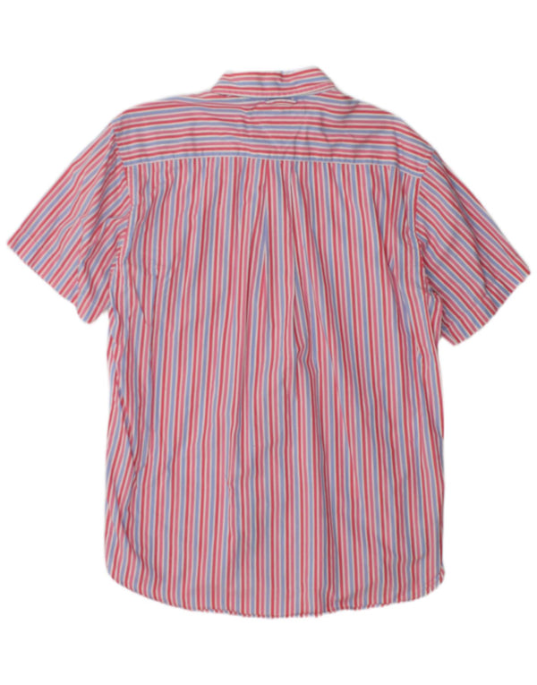 Camicia a maniche corte da uomo Tommy Hilfiger grande gessato rosso