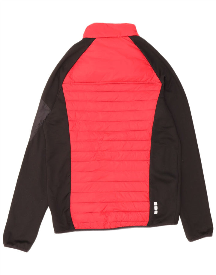 Giacca bomber imbottita con zip da uomo Elevate UK 38 Nylon color block rosso medio