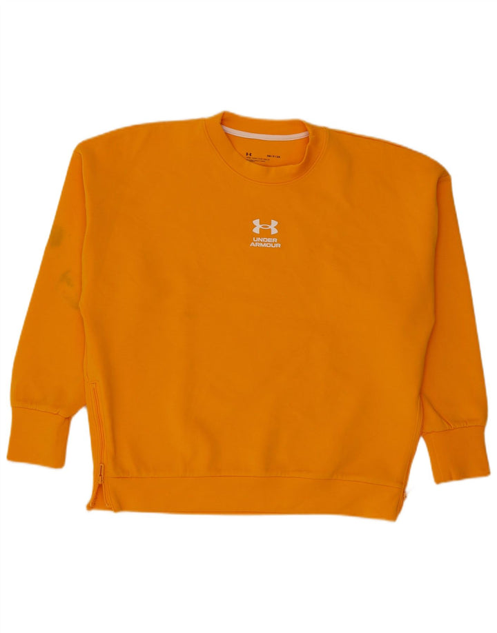 Felpa oversize da donna Under Armour UK 10 Small Arancione
