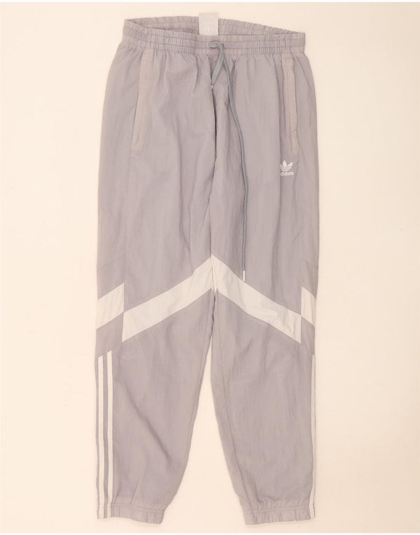 Pantaloni da tuta da donna Adidas Joggers UK 14 Large Grigio Colourblock