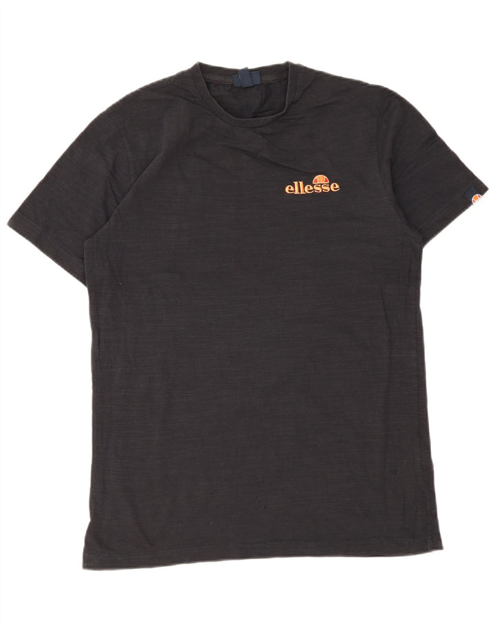 T-shirt grafica da uomo Ellesse Top in cotone nero medio