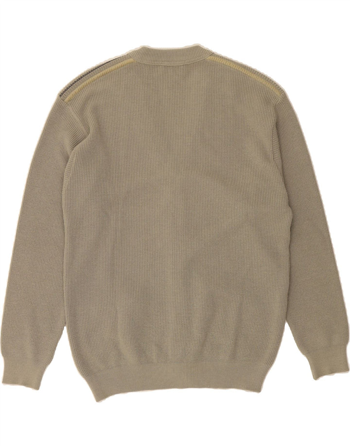 MALAGRIDA Mens Cardigan Sweater Medium Grey Vintage Malagrida and Second-Hand Malagrida from Messina Hembry 