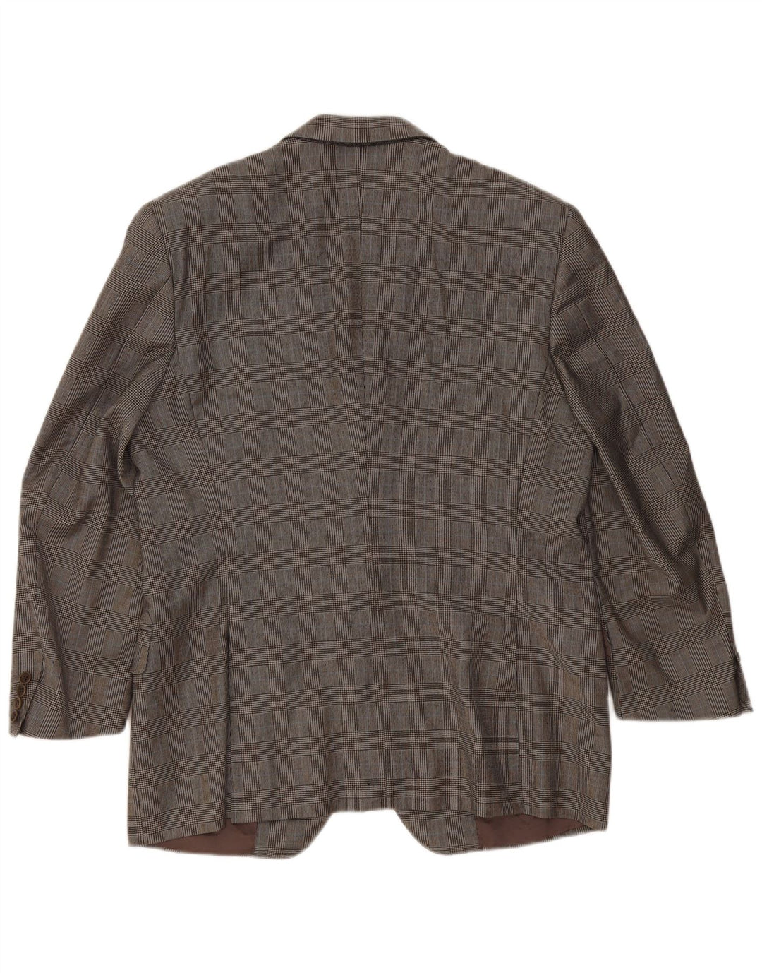 Giacca Blazer 3 Bottoni Canali Uomo IT 54 2XL Lana a quadri Grigi