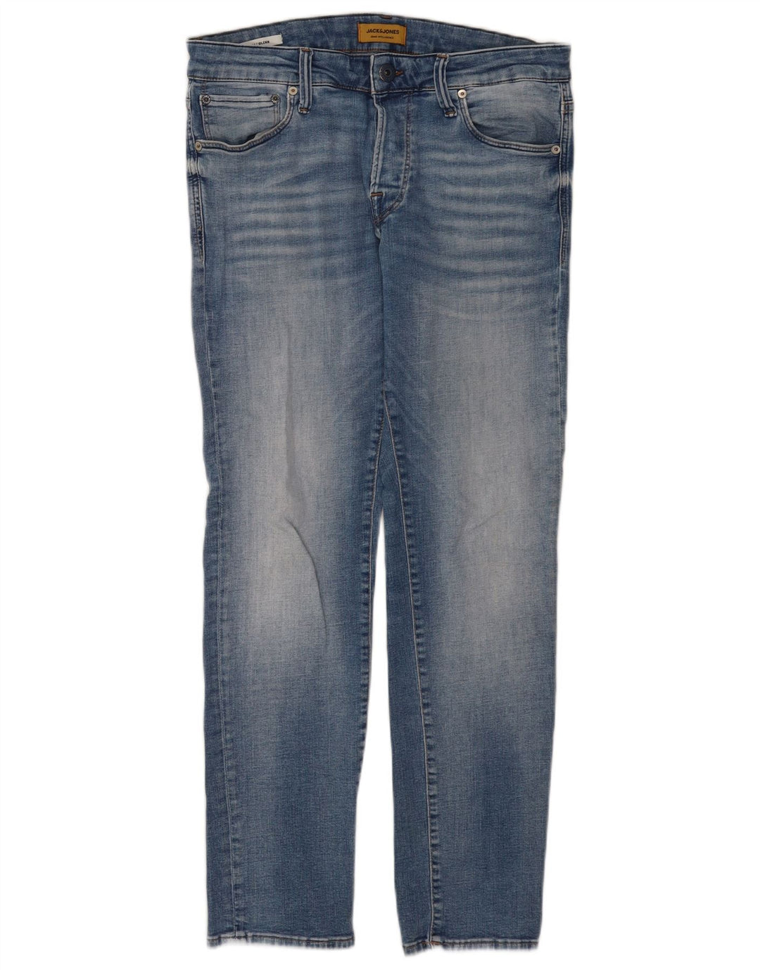 Jack & Jones Uomo GLENN Slim Jeans W32 L30 Cotone Blu