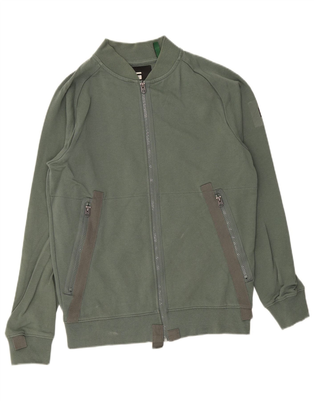 Giacca da ginnastica da uomo G-Star piccola in cotone verde