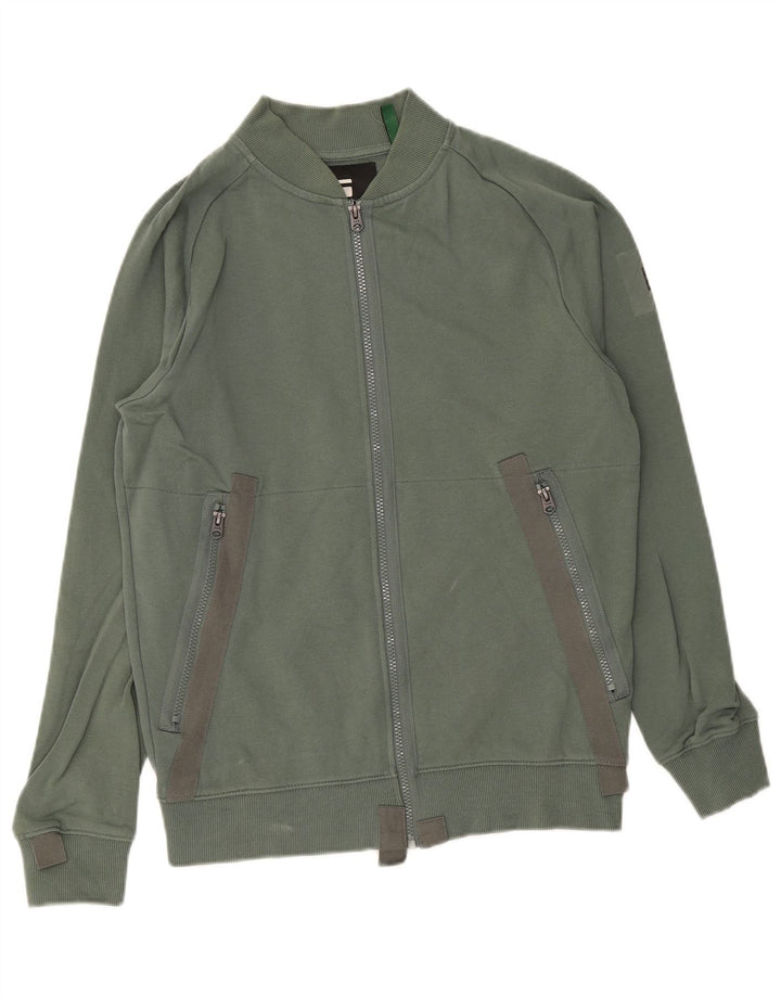 Giacca da ginnastica da uomo G-Star piccola in cotone verde