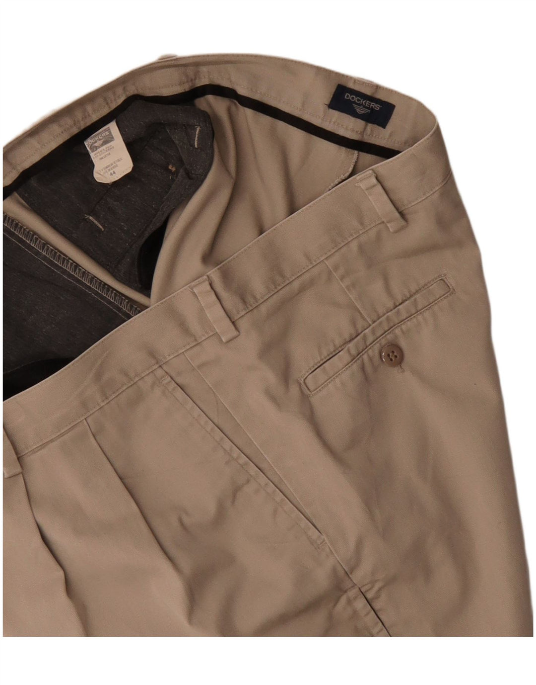 Pantaloncini chino con ancoraggio da uomo Dockers W44 2XL cotone beige