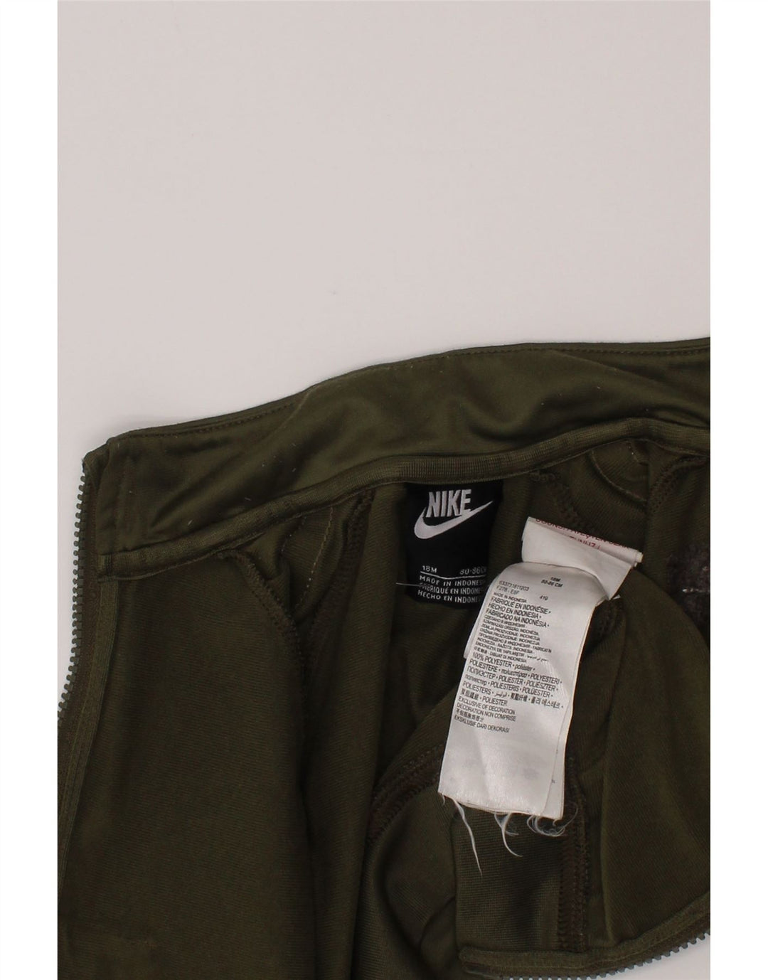 Giacca da tuta grafica Nike da bambino e bambino 12-18 mesi in poliestere kaki