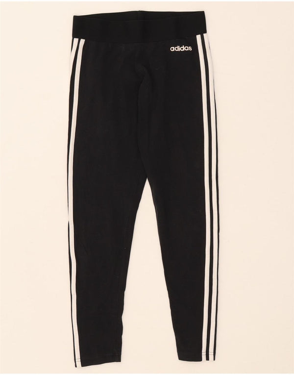 Leggings Adidas Bambina 8-9 Anni Piccolo Cotone Nero