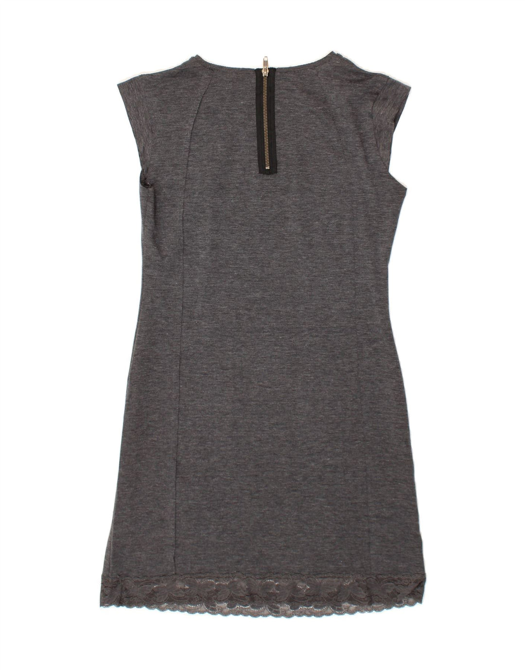 DESIGUAL Womens A-Line Dress UK 12 Medium Grey Floral Vintage Desigual and Second-Hand Desigual from Messina Hembry 
