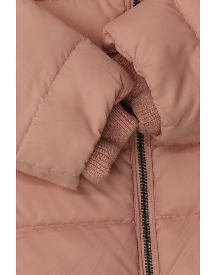 Giacca imbottita con cappuccio da donna Tommy Hilfiger UK 10 Small Rosa Poliestere
