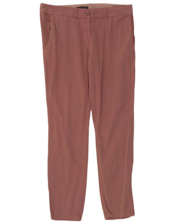 Pantaloni chino slim da donna Marks & Spencer UK 14 Large W36 L30 Cotone rosa