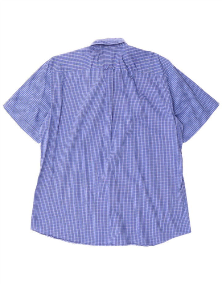Camicia a maniche corte da uomo Daniel Hechter XL a quadri blu