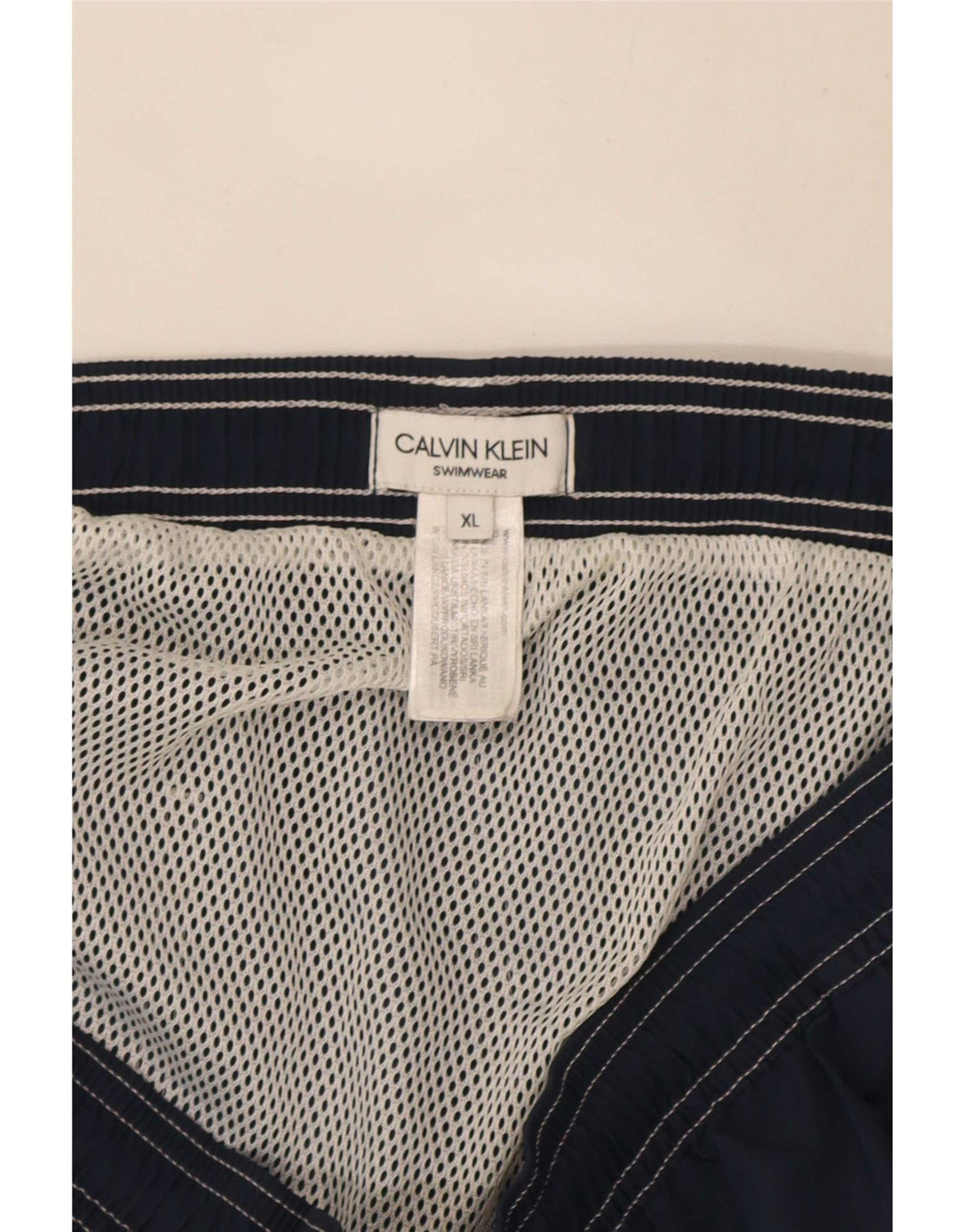 Pantaloncini da bagno da uomo Calvin Klein XL blu navy in poliestere