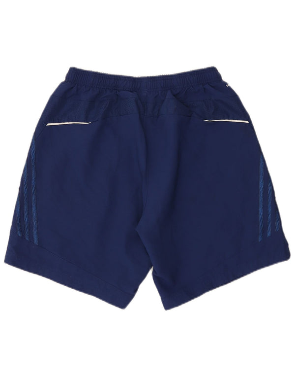 Pantaloncini sportivi Adidas Climalite da uomo di grandi dimensioni in poliestere blu navy