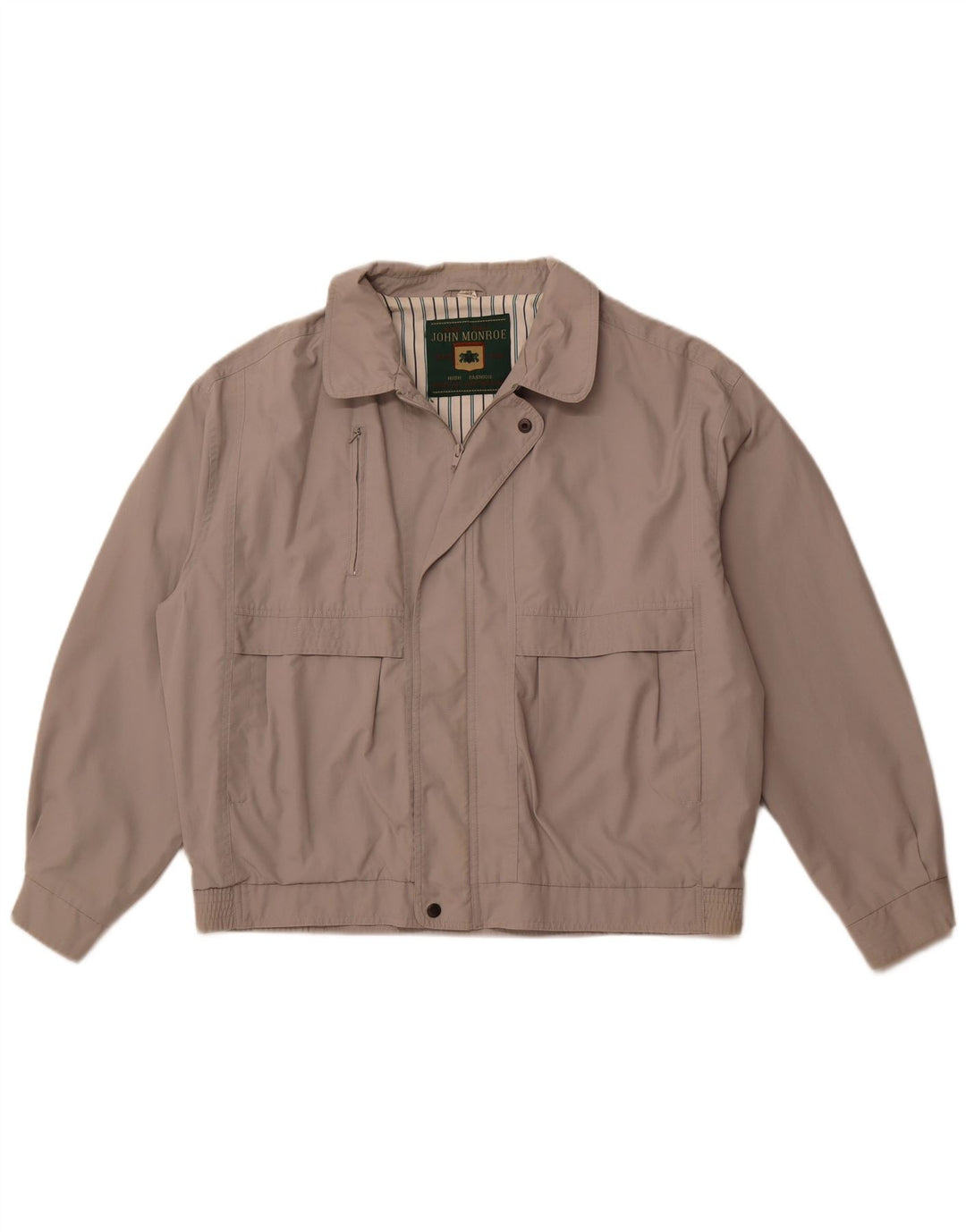 JOHN MONROE Giacca utilitaria da uomo UK 42 XL Poliestere grigio