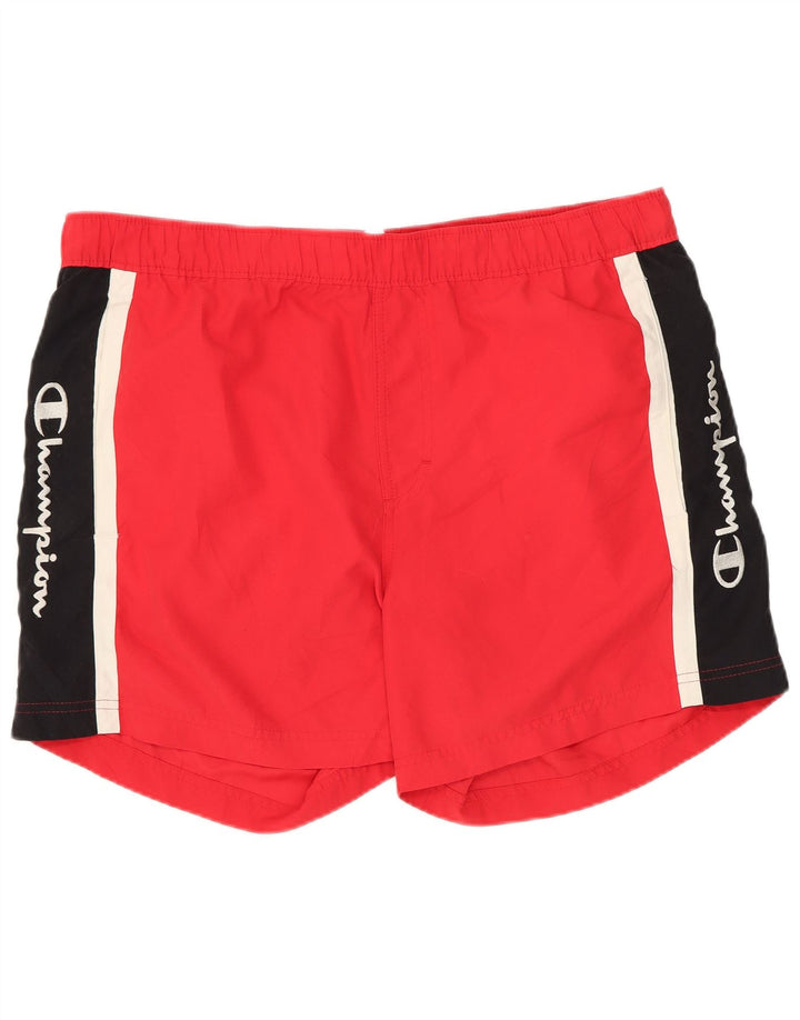 CHAMPION Pantaloncini da bagno con grafica da uomo XL Poliestere color block rosso