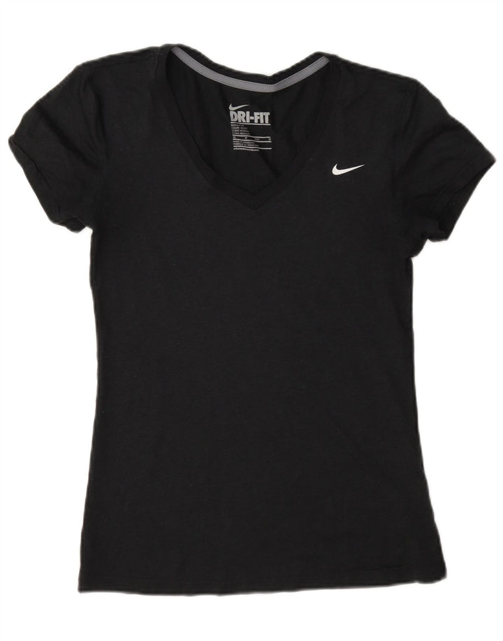 T-shirt Nike Dri Fit Regular da donna UK 6 XS blu navy poliestere
