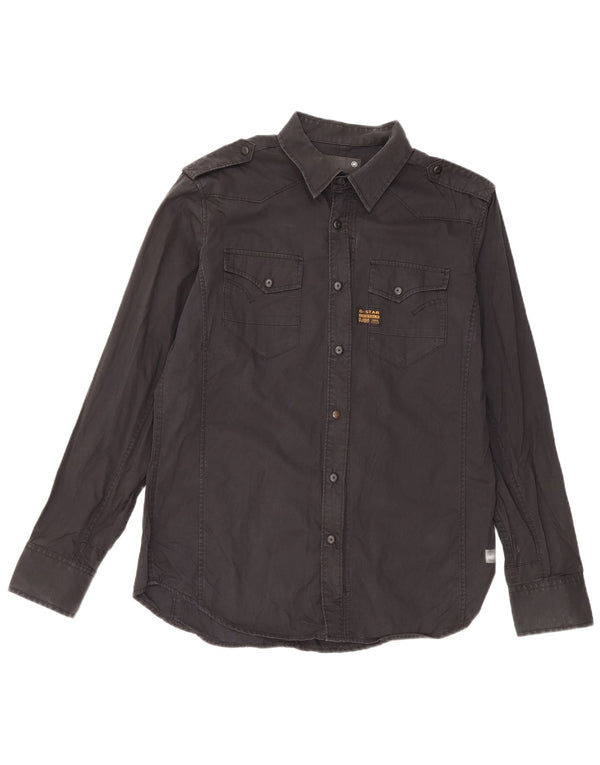 Camicia militare da uomo G-Star grande in cotone nero