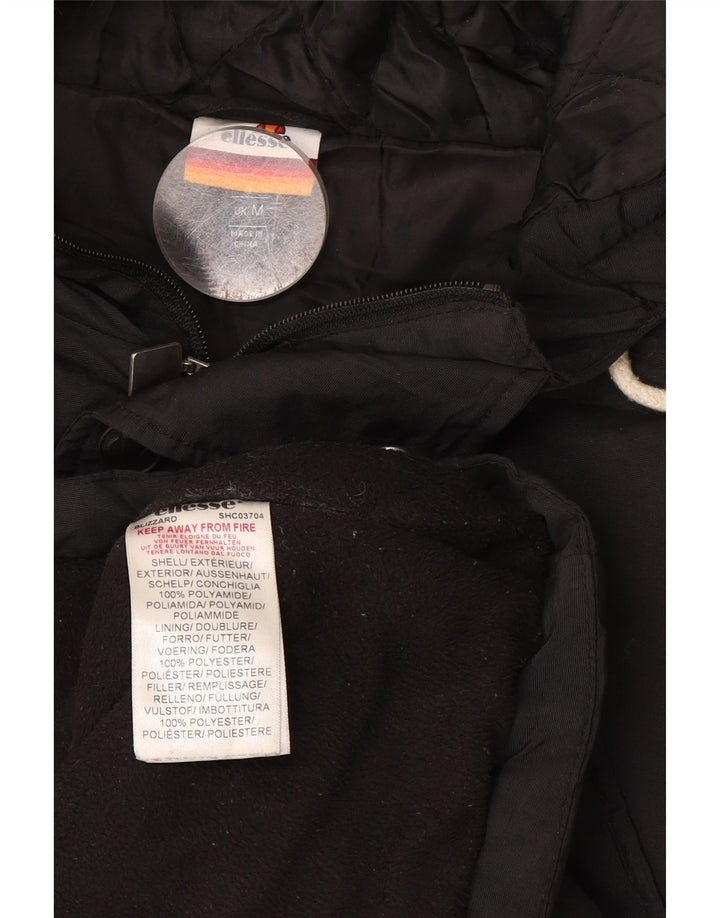 Giacca parka da uomo con cappuccio Ellesse UK 38 poliestere nero medio