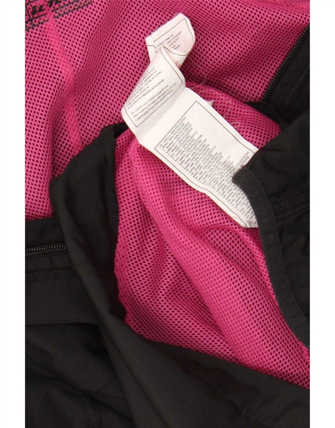 Giacca antipioggia con cappuccio da donna Lotto UK 18 XL Poliestere nero