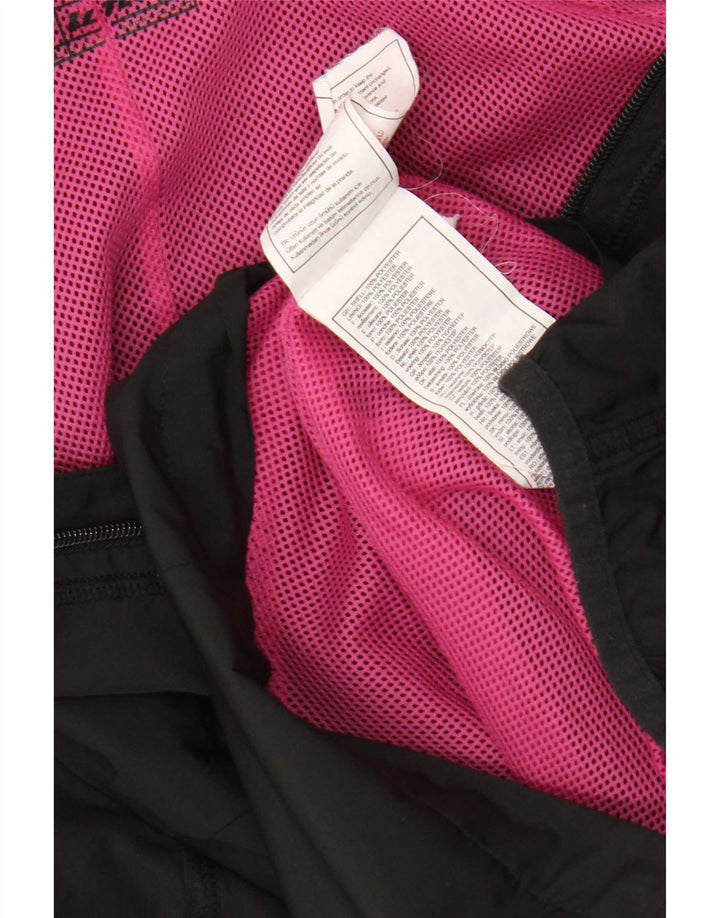 Giacca antipioggia con cappuccio da donna Lotto UK 18 XL Poliestere nero