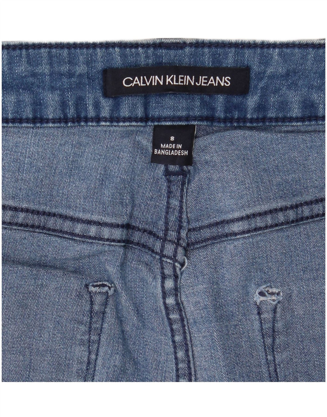 Gonna in denim da donna Calvin Klein US 8 Medium W28 Blu