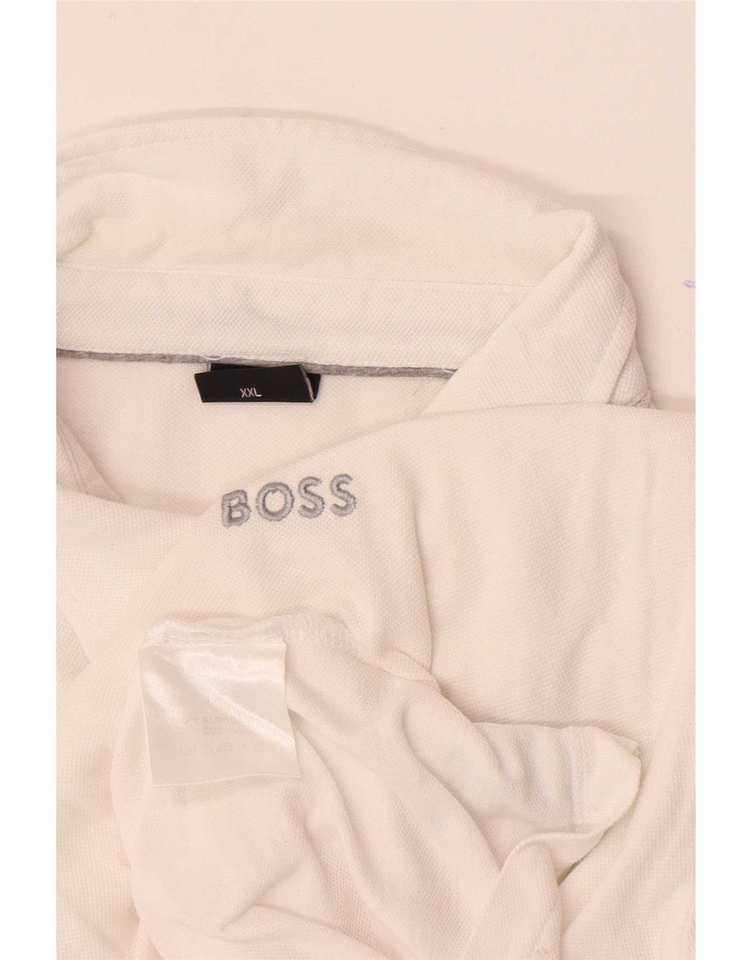 Polo da uomo Hugo Boss 2XL cotone bianco