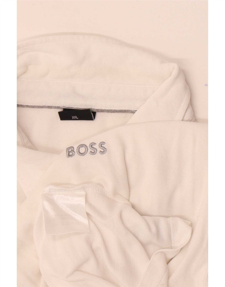 Polo da uomo Hugo Boss 2XL cotone bianco