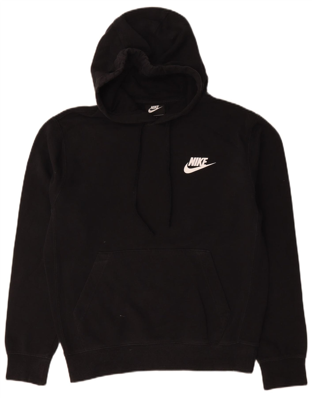 Felpa con cappuccio da uomo Nike Small in cotone nero
