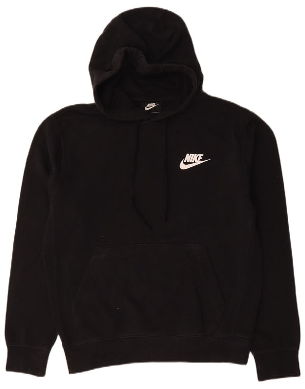 Felpa con cappuccio da uomo Nike Small in cotone nero
