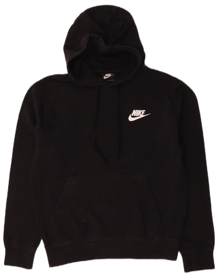 Felpa con cappuccio da uomo Nike Small in cotone nero
