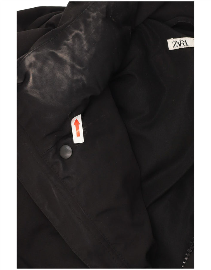 Giacca imbottita da uomo Zara UK 42 XL poliestere nero