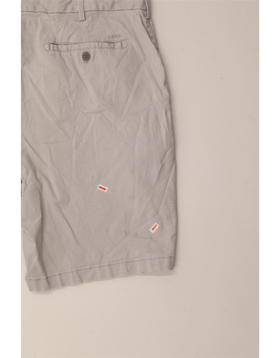 IZOD Mens Chino Shorts W42 2XL Grey Cotton Vintage Izod and Second-Hand Izod from Messina Hembry 